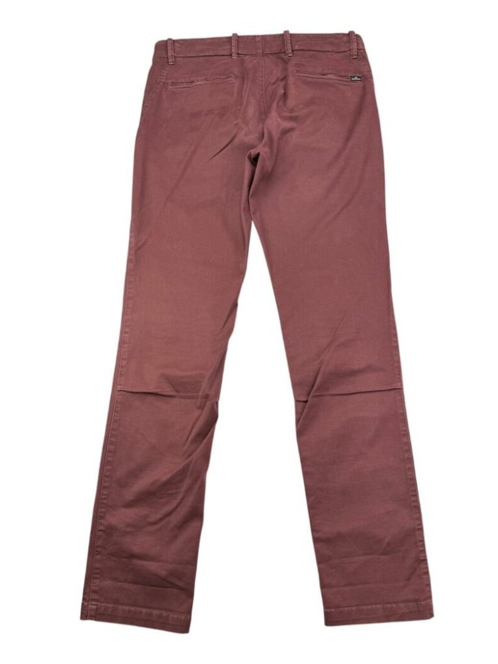 STONE ISLAND Chino Slim Fit Pants Type SK Size 34 Washed Maroon - Picture 7 of 9